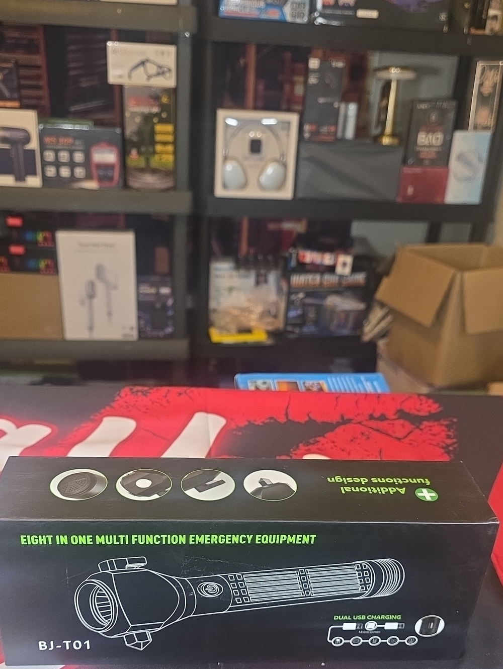 Multi-Function Emergency Flashlight BJ-T01  Factory Sealed W/ Powerbank